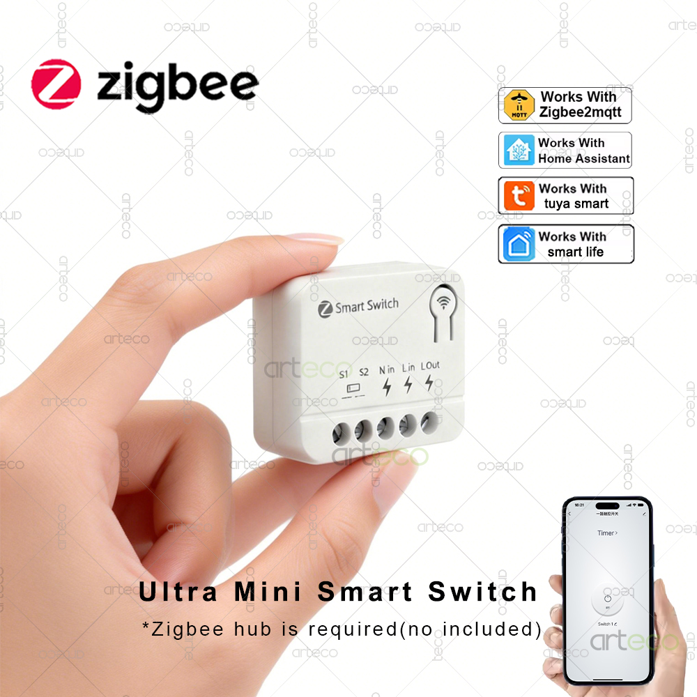 Home Automation Ideas - Mini Interruptor Zigbee, Módulo de Interruptor
