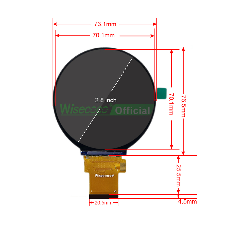 Wisecoco-pantalla redonda Circ - Home Automation Ideas reseña y precio